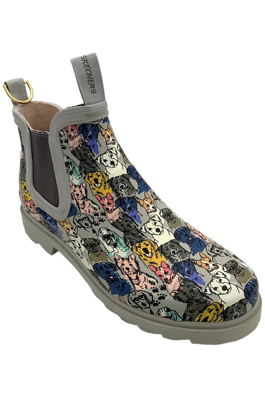 Skechers Women's Lissal Pull-On Work Ankle Boots White Multi - Medium